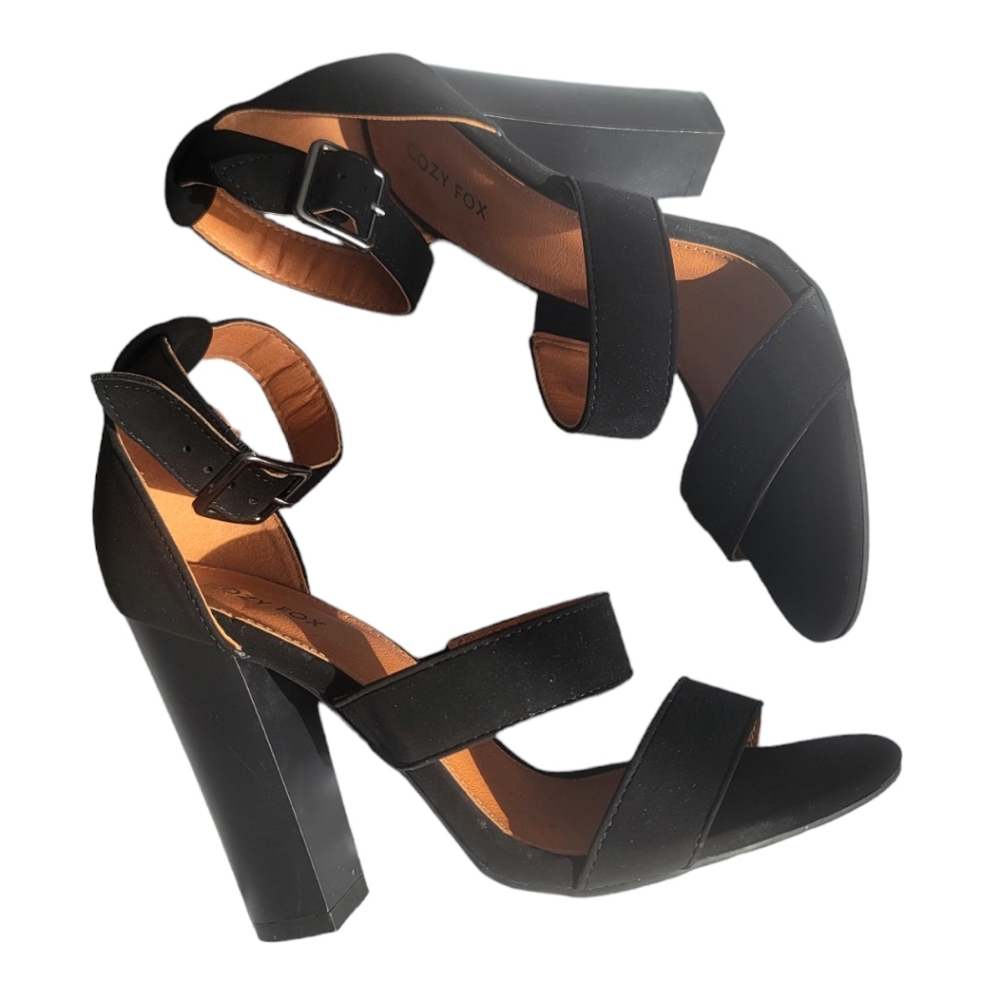 Cozy Fox Strap Heels